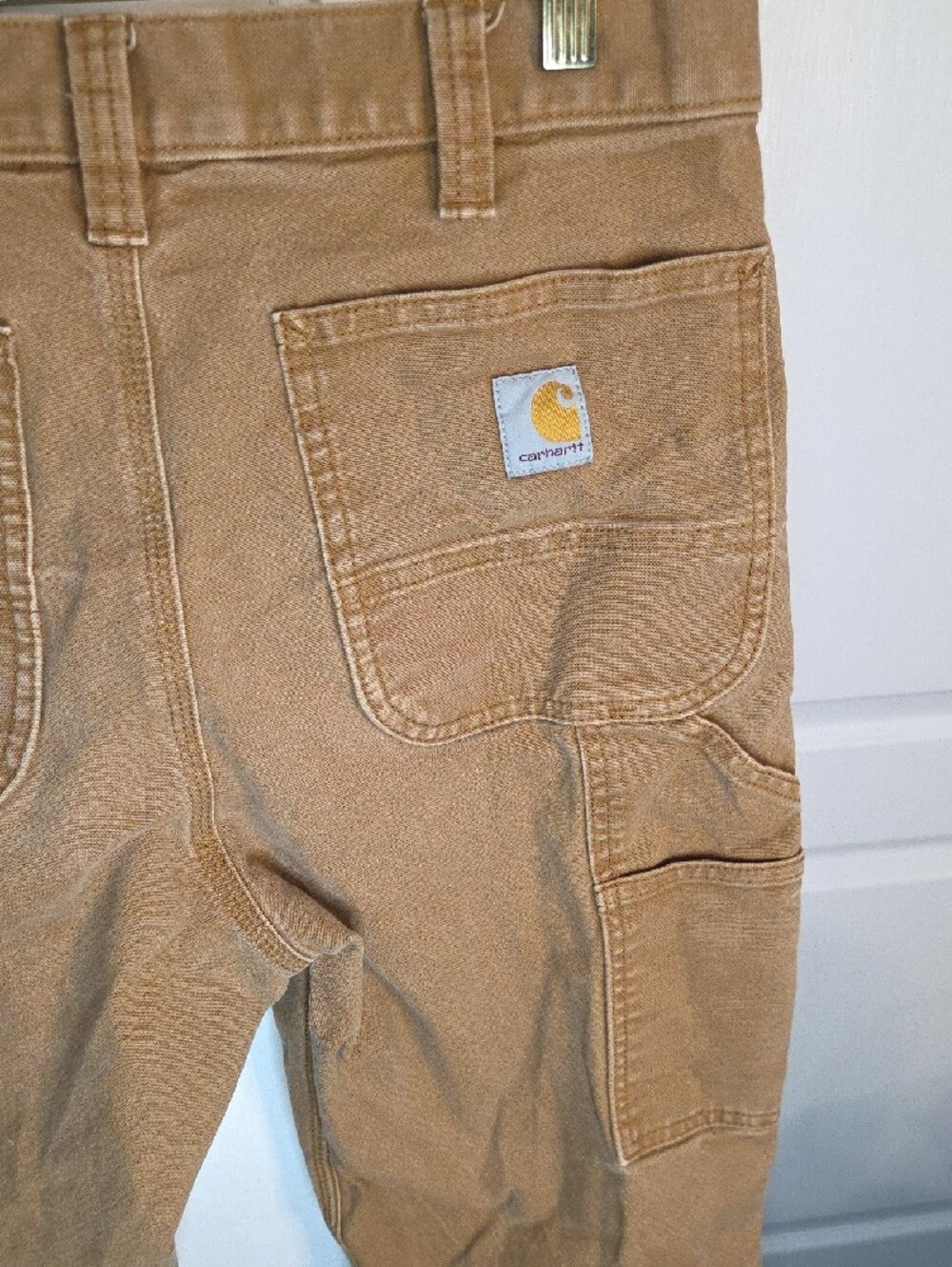 Carhartt Men’s Brown/Tan Cargo Work Pants - Picture 3 of 8